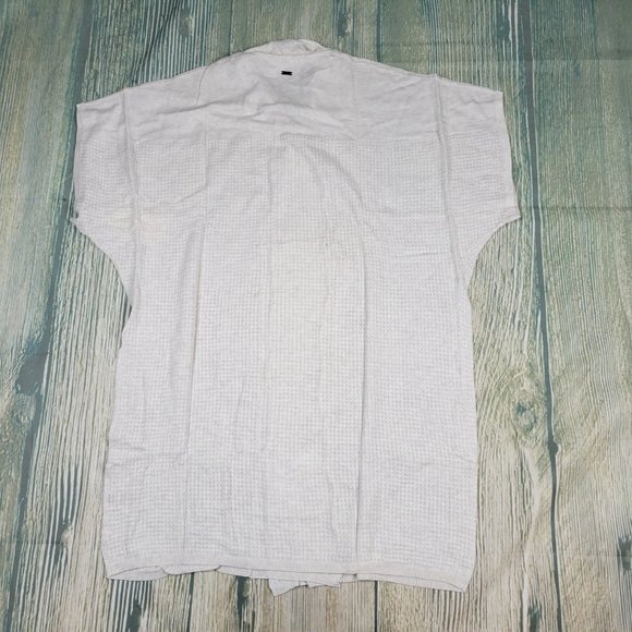 New UGG cream tie close short sleeves cardigan - Picture 10 of 11